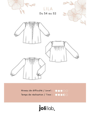 Molde de blusa Lila - Joli Lab