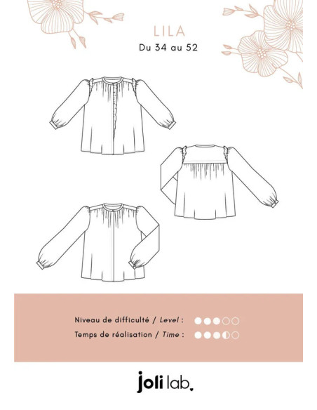 Molde de blusa Lila - Joli Lab