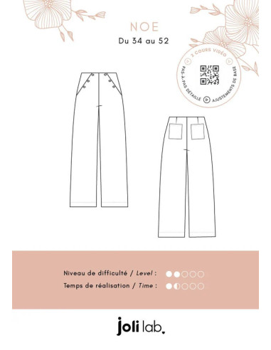 Molde de calça Noé - Joli Lab