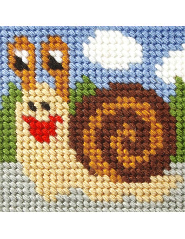 Kit de bordado infantil - O caracol