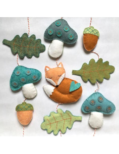 Kit de feltro DIY floresta encantada 2