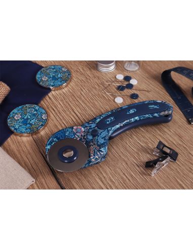 Cortador rotativo 45 mm - Coleção flores azuis