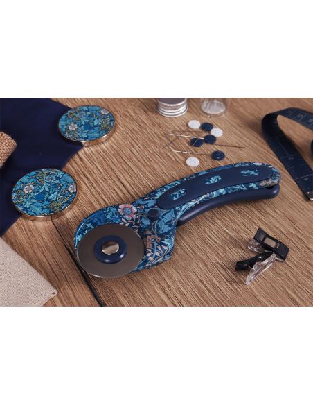 Cortador rotativo 45 mm - Coleção flores azuis