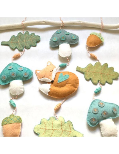 Kit de feltro DIY floresta encantada