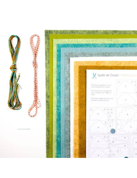 Kit de feltro DIY floresta encantada