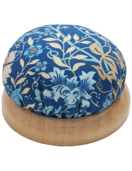 Almofada para alfinetes de costura - Coleção flores azuis