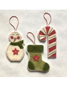 Kit de feltro DIY feliz Natal 2