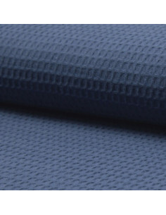 Tecido pano de prato favo de mel - Azul jeans