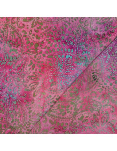 Tecido viscose batik Kaona - Rosa