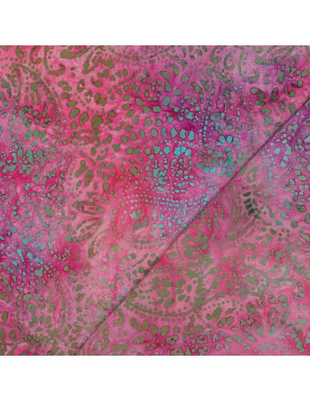 Tecido viscose batik Kaona - Rosa