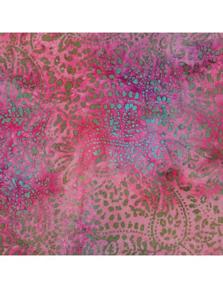 Tecido viscose batik Kaona - Rosa