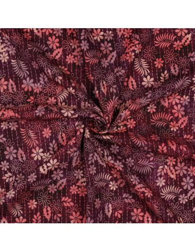 Tecido viscose batik Théa - Cereja