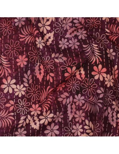 Tecido viscose batik Théa - Cereja
