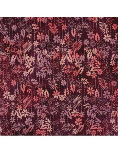 Tecido viscose batik Théa - Cereja
