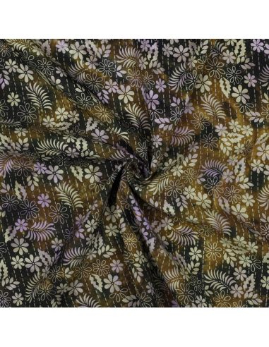 Tecido viscose batik Théa - Verde