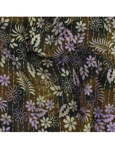 Tecido viscose batik Théa - Verde