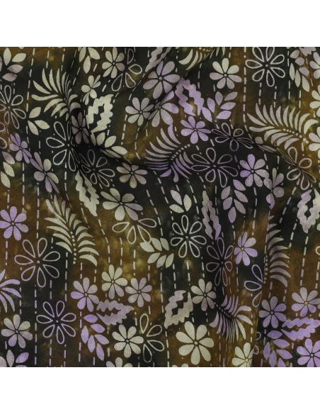 Tecido viscose batik Théa - Verde