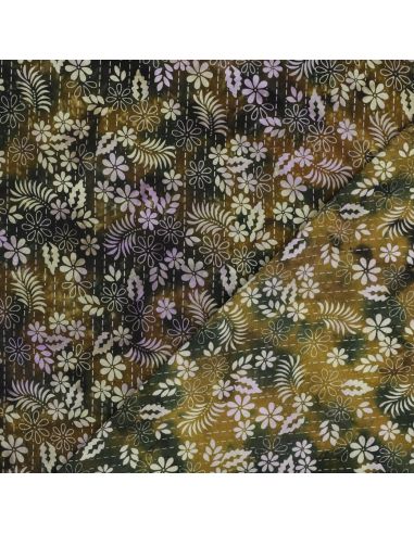 Tecido viscose batik Théa - Verde