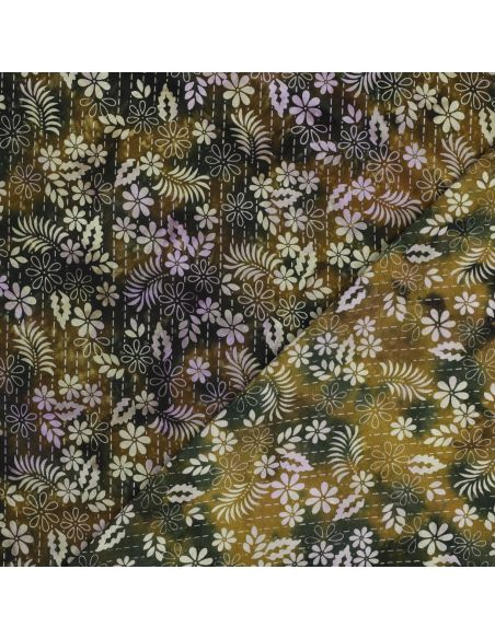 Tecido viscose batik Théa - Verde