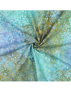 Tecido viscose batik Talia - Turquesa