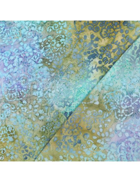 Tecido viscose batik Talia - Turquesa