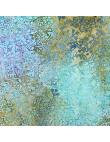 Tecido viscose batik Talia - Turquesa