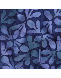 Tecido viscose batik Lagon - Azul marinho