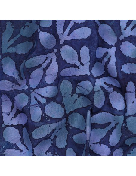 Tecido viscose batik Lagon - Azul marinho