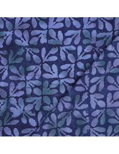 Tecido viscose batik Lagon - Azul marinho