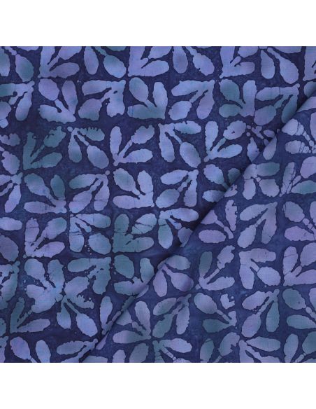 Tecido viscose batik Lagon - Azul marinho