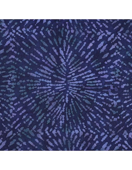 Tecido viscose batik Keona - Azul marinho