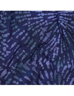 Tecido viscose batik Keona - Azul marinho