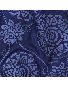 Tecido viscose batik Eliora - Azul marinho