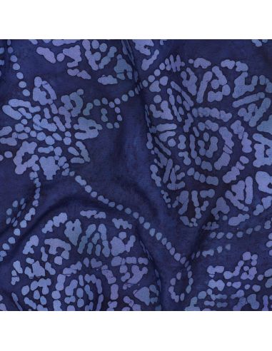 Tecido viscose batik Eliora - Azul marinho