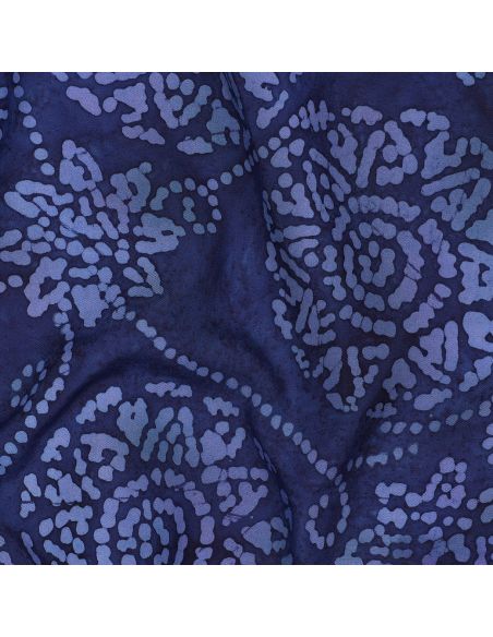 Tecido viscose batik Eliora - Azul marinho
