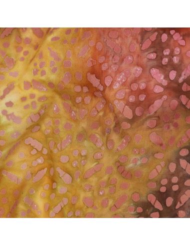 Tecido viscose batik Soléane - Amarelo
