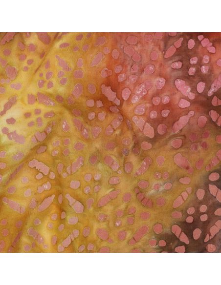 Tecido viscose batik Soléane - Amarelo