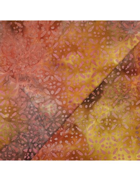 Tecido viscose batik Soléane - Amarelo