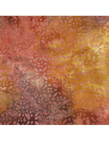 Tecido viscose batik Soléane - Amarelo