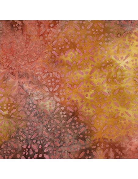 Tecido viscose batik Soléane - Amarelo