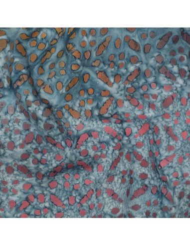 Tecido viscose batik Soléane - Azul