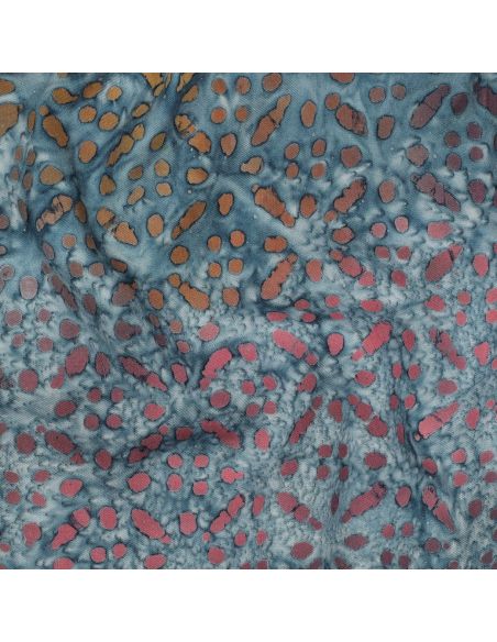 Tecido viscose batik Soléane - Azul