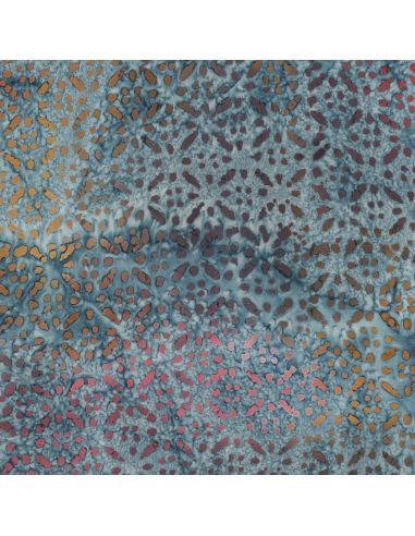 Tecido viscose batik Soléane - Azul