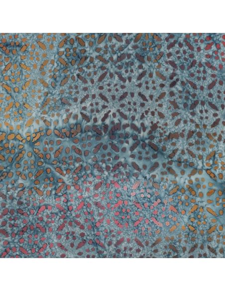 Tecido viscose batik Soléane - Azul