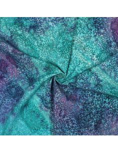 Tecido viscose batik Vaiana - Turquesa