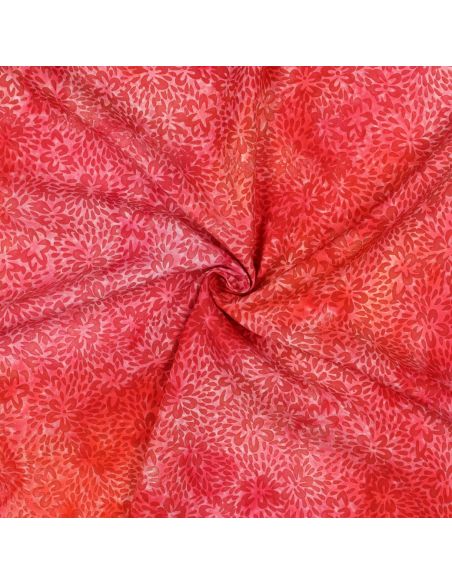 Tecido viscose batik Vaiana - Vermelho