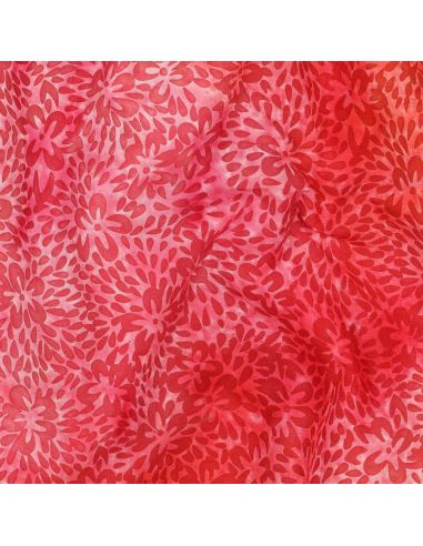 Tecido viscose batik Vaiana - Vermelho