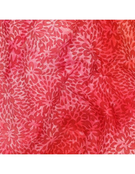 Tecido viscose batik Vaiana - Vermelho