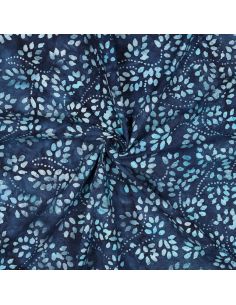 Tecido de algodão batik Isabelle - Azul marinho