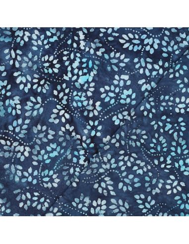 Tecido de algodão batik Isabelle - Azul marinho
